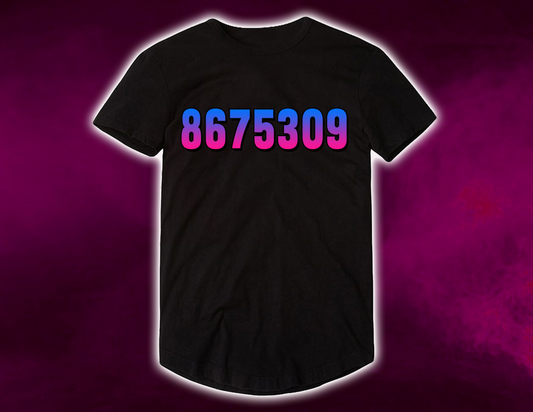 8675309 Black T-Shirt