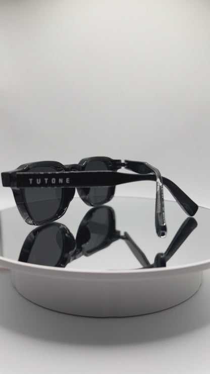 TUTONE Chunky Black SUNGLASSES